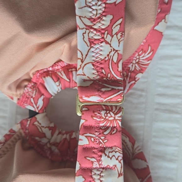 NWT*J CREW O-ring bandeau bikini top in tossed floral women's size 2X - Picture 8 of 10